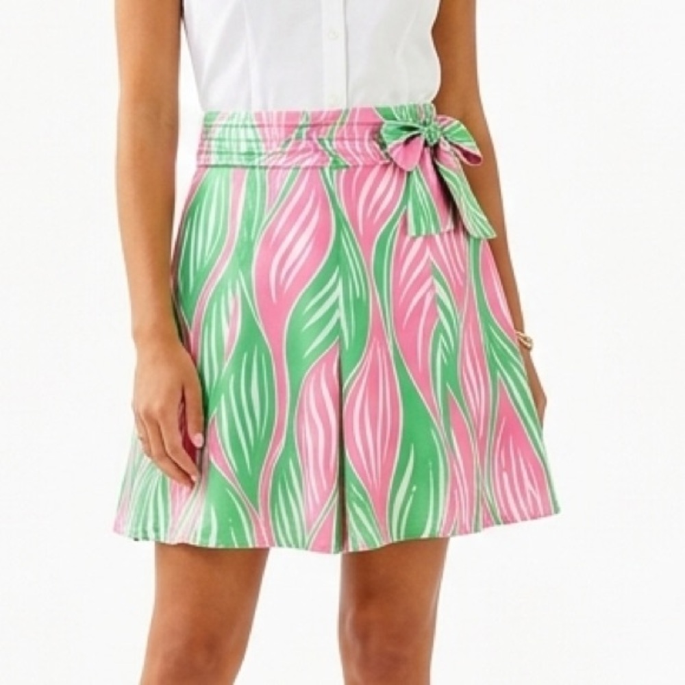 LILLY PULITZER NWOT‎ Adeline Bow Silk Skirt